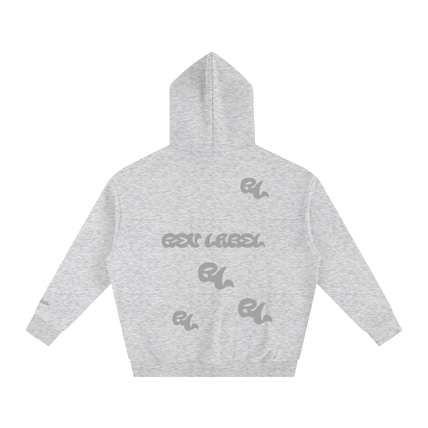 REV Essential All-Over Logo Hoodie Grey