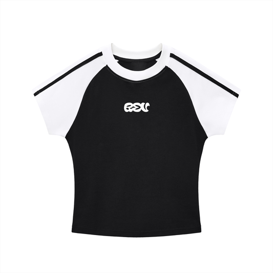 Rev Essential Baby Tee Blk/Wht