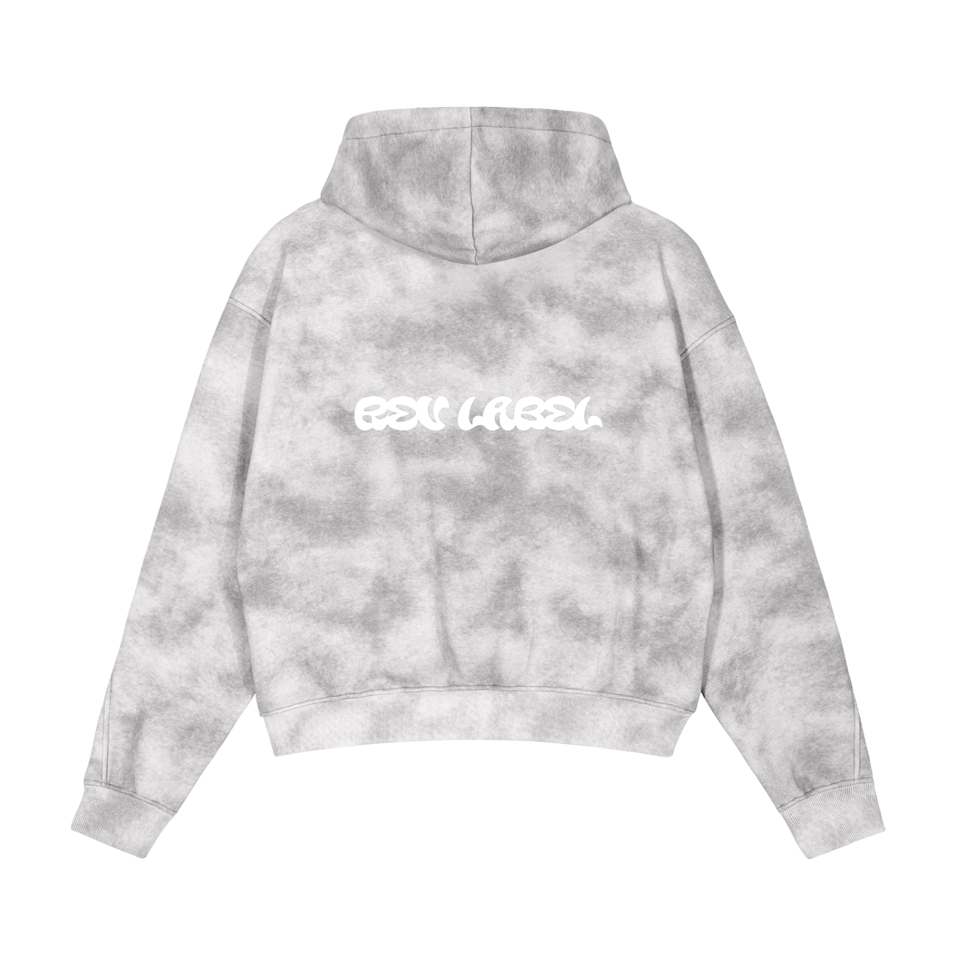 REV Essential Washed Zip-Up Hoodie White