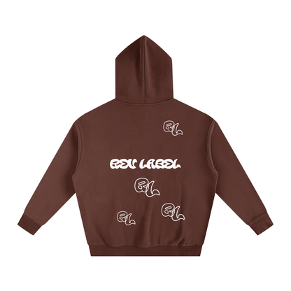 REV Essential All Over Logo Hoodie Brown