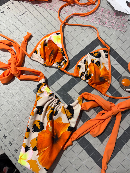 Orange Lucia Swim (LIMITED)