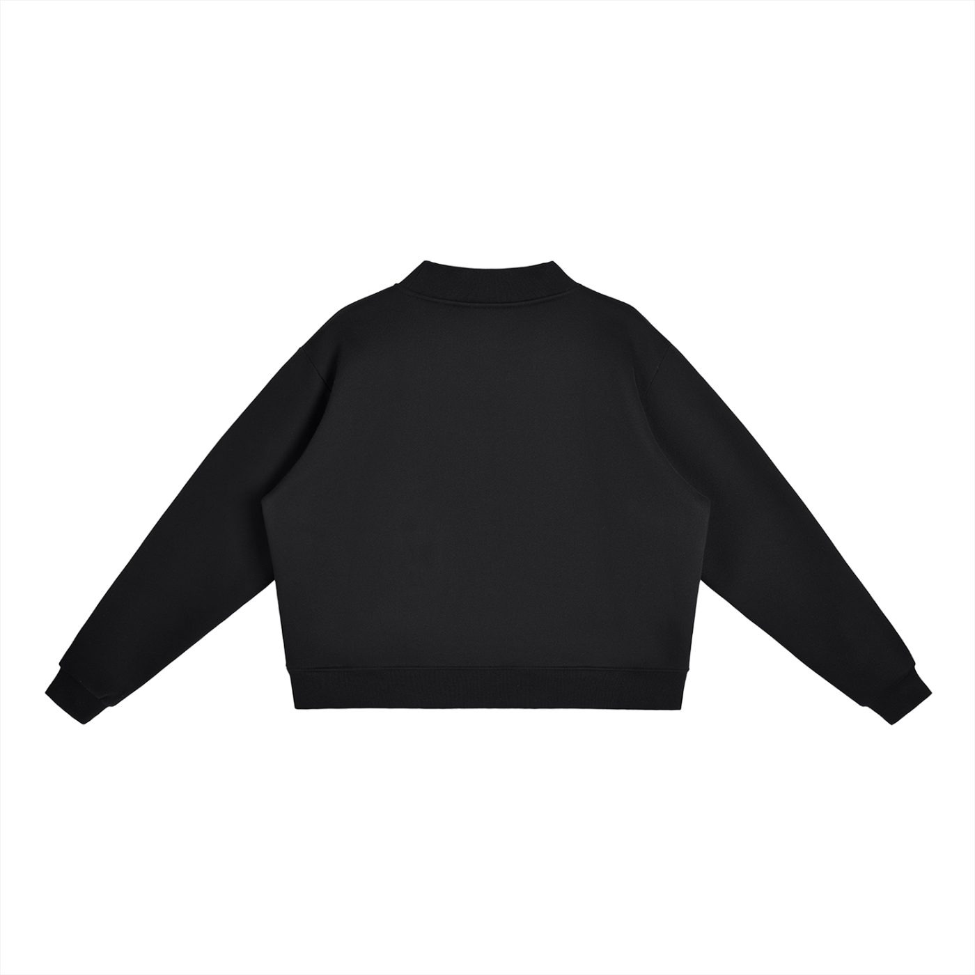 REV Essential Mock-Neck Crew Black