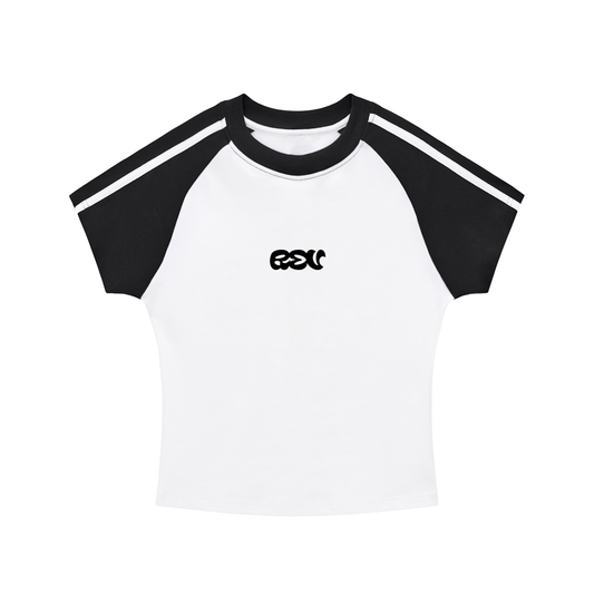 REV Essential Baby Tee Wht/Blk